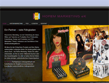 Tablet Screenshot of hofemgroup.com